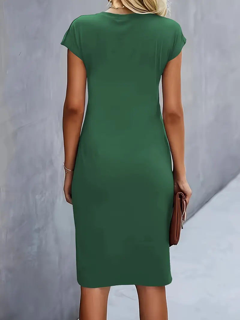 Katrien – Elegant Midi Dress with a Flattering Fit