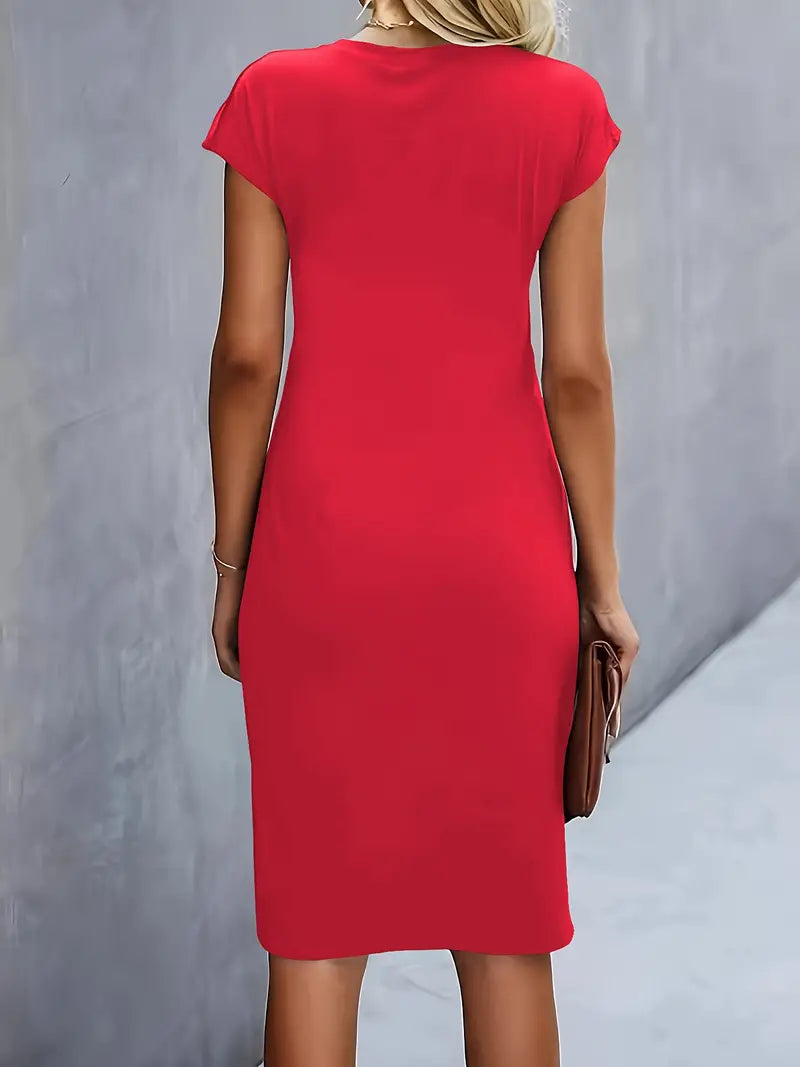 Katrien – Elegant Midi Dress with a Flattering Fit