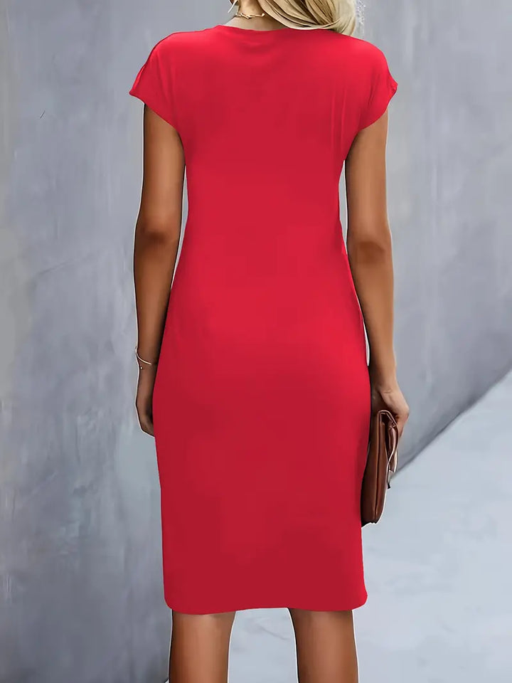 Katrien – Elegant Midi Dress with a Flattering Fit