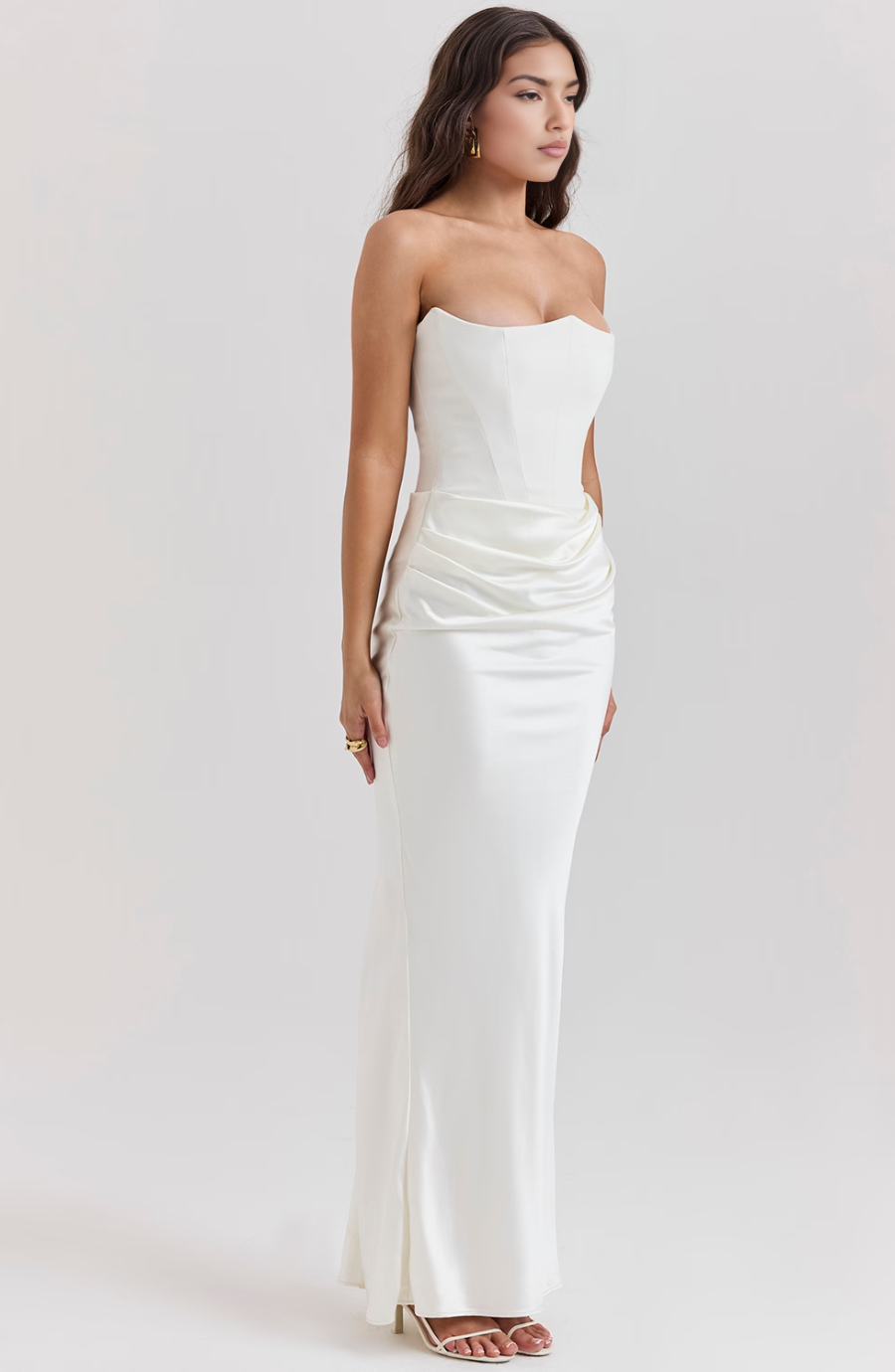 Hera | Women's Mini Elegant Retro Solid Color Strapless Party Dress