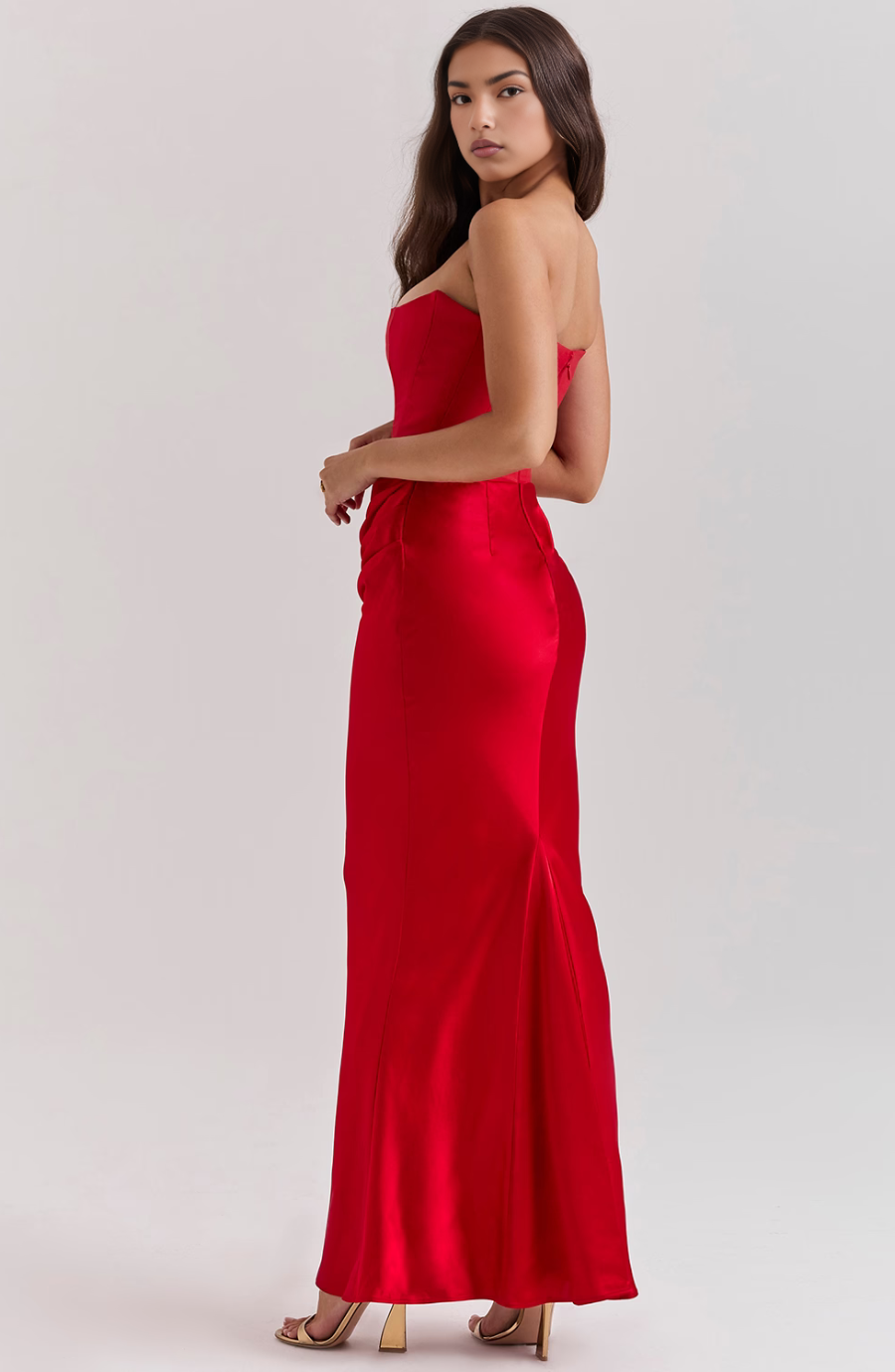 Hera | Women's Mini Elegant Retro Solid Color Strapless Party Dress
