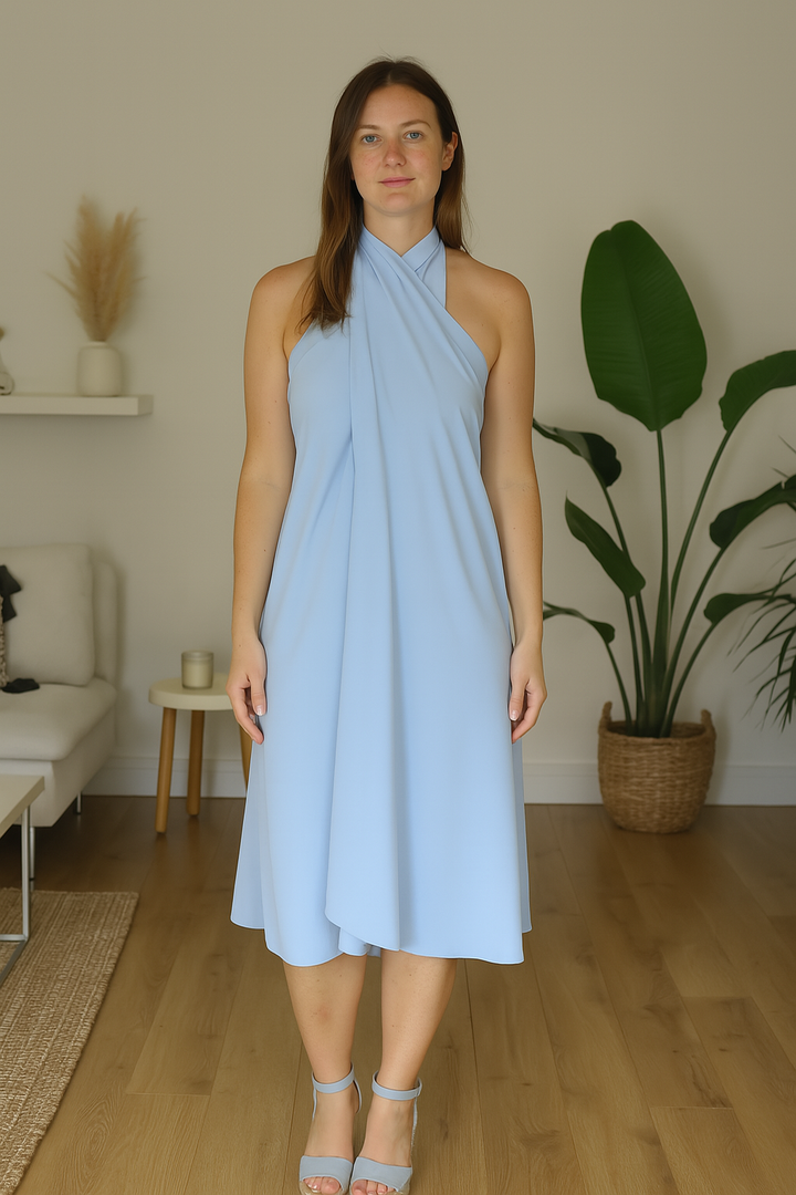 Women's Mini Dress with Side Slit