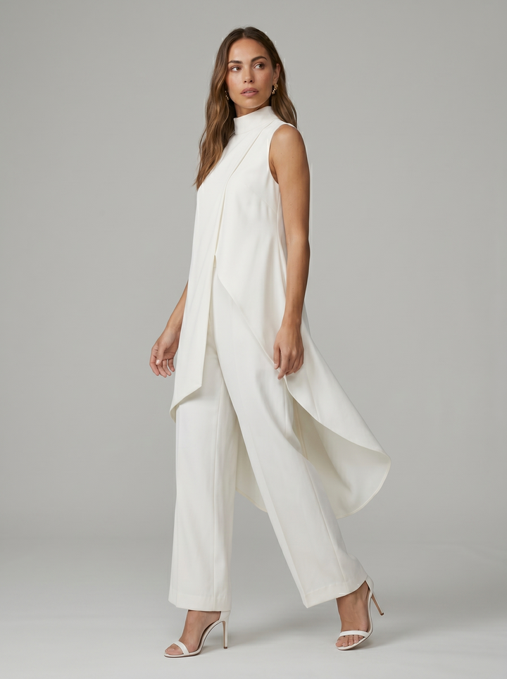 Sara | Women's Turtleneck Sleeveless Set
