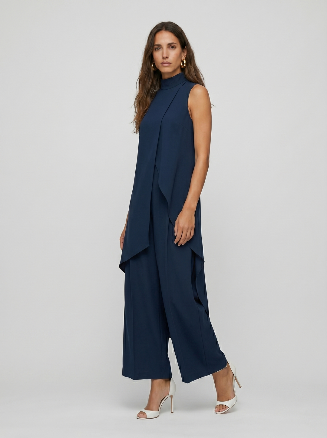 Sara | Women's Turtleneck Sleeveless Set