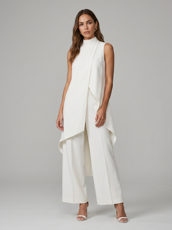 Sara | Women's Turtleneck Sleeveless Set