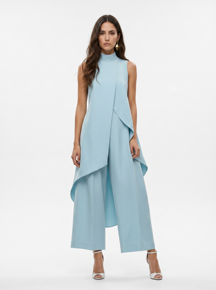 Sara | Women's Turtleneck Sleeveless Set