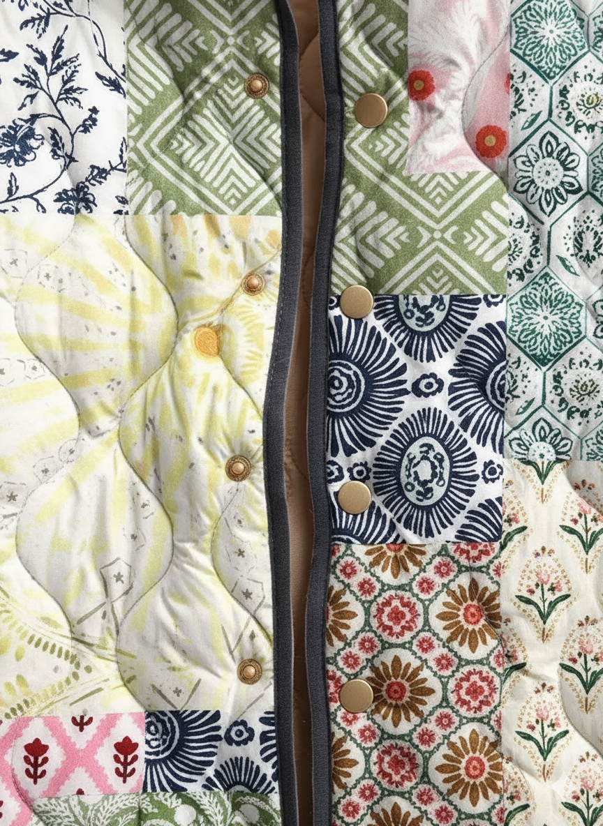 Women's Patchwork Vintage Quilted Jacket