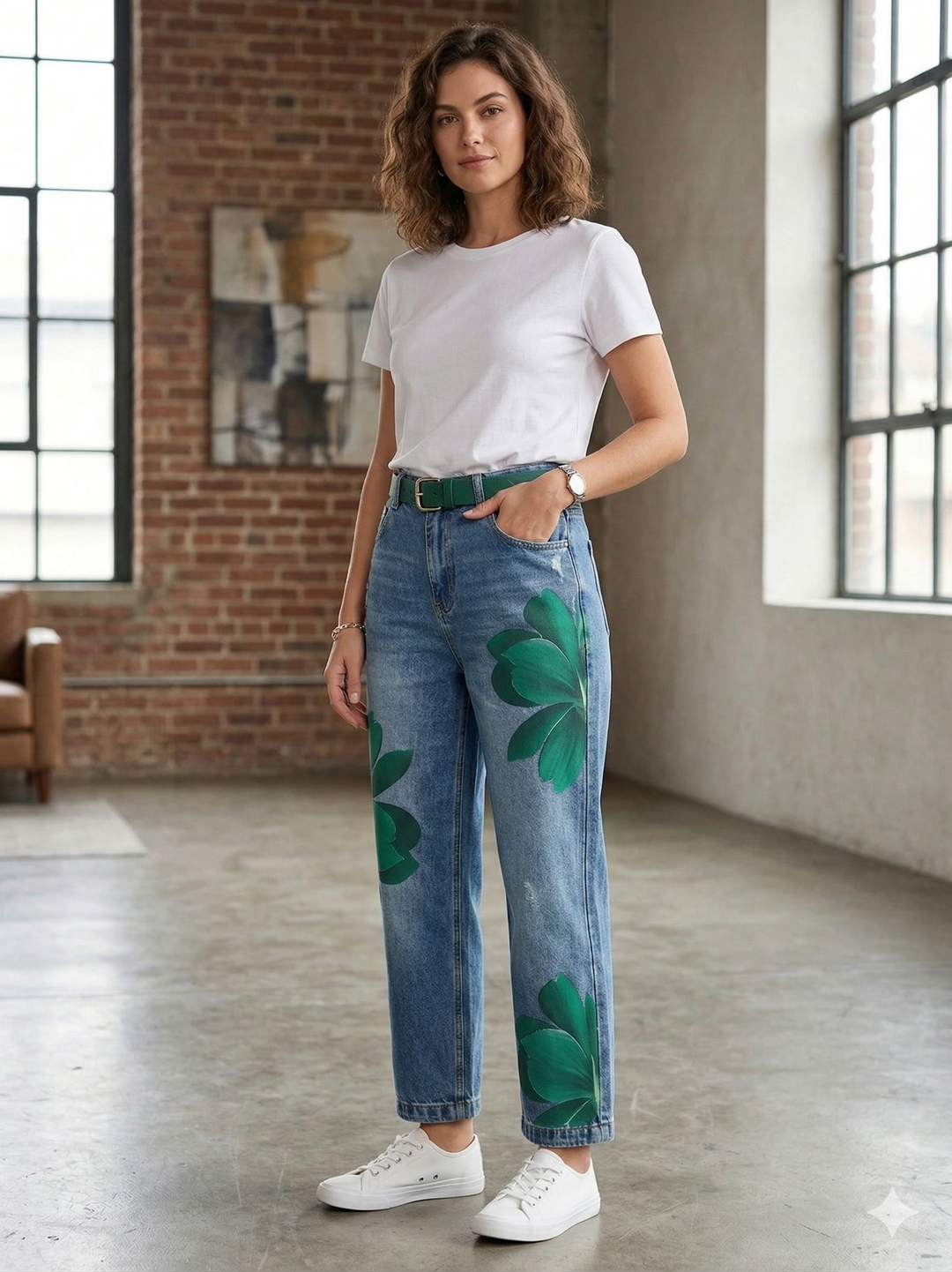 Sophia - Elegant Flower Pants