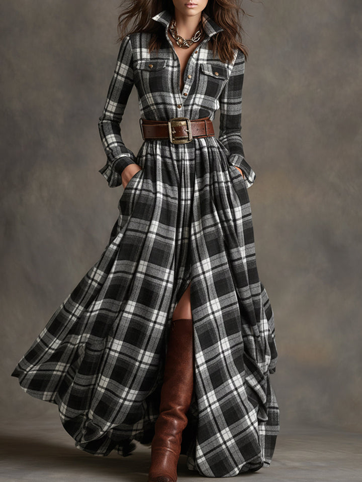 Evelyn | Women's Classic, Elegant Shirt Dress with Belt