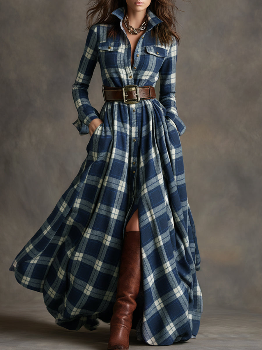 Evelyn | Women's Classic, Elegant Shirt Dress with Belt