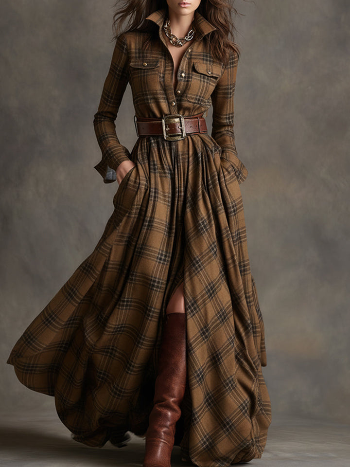 Evelyn | Women's Classic, Elegant Shirt Dress with Belt