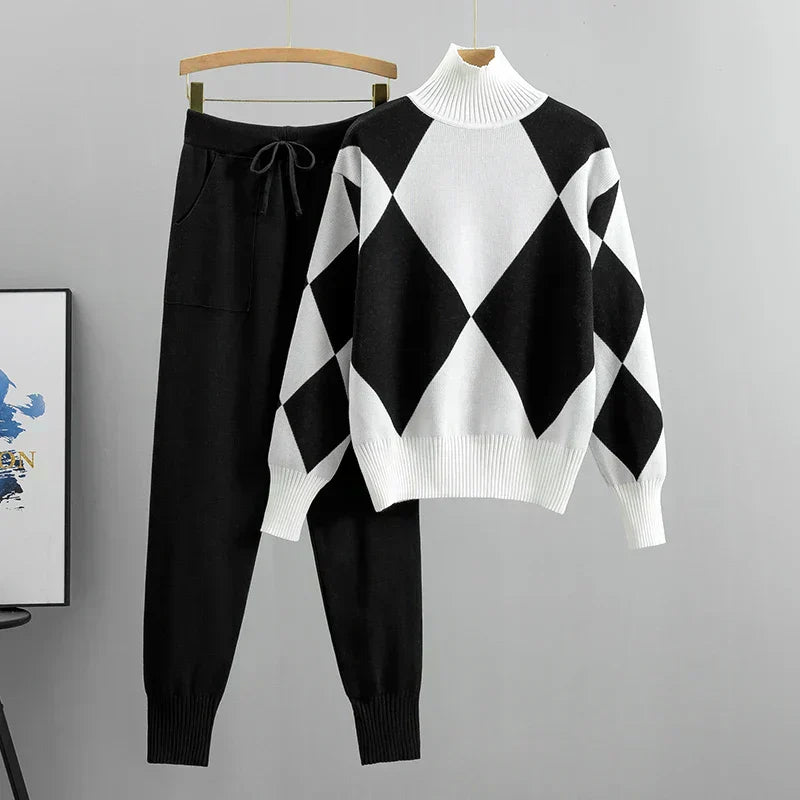 Valeria | Women's Long Sleeve Elegant 2 Piece SET with Pockets
