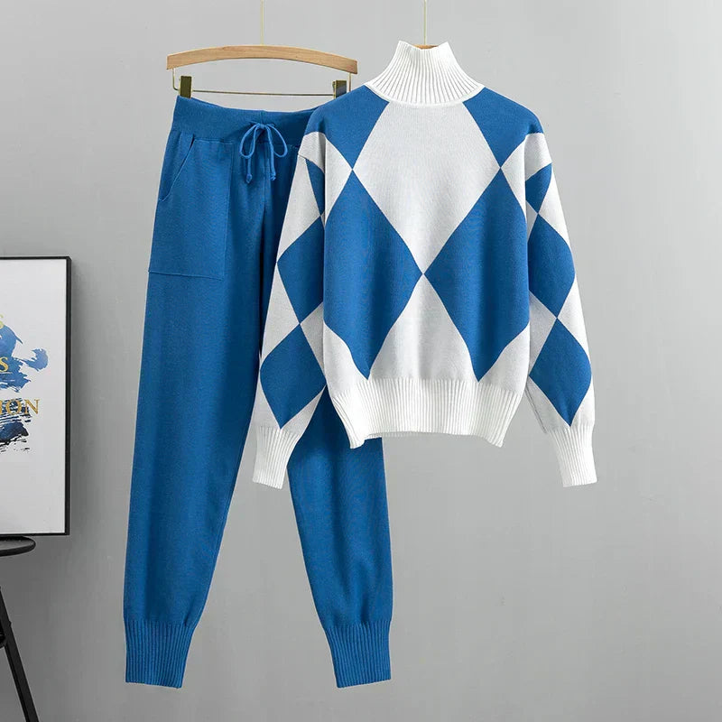 Valeria | Women's Long Sleeve Elegant 2 Piece SET with Pockets
