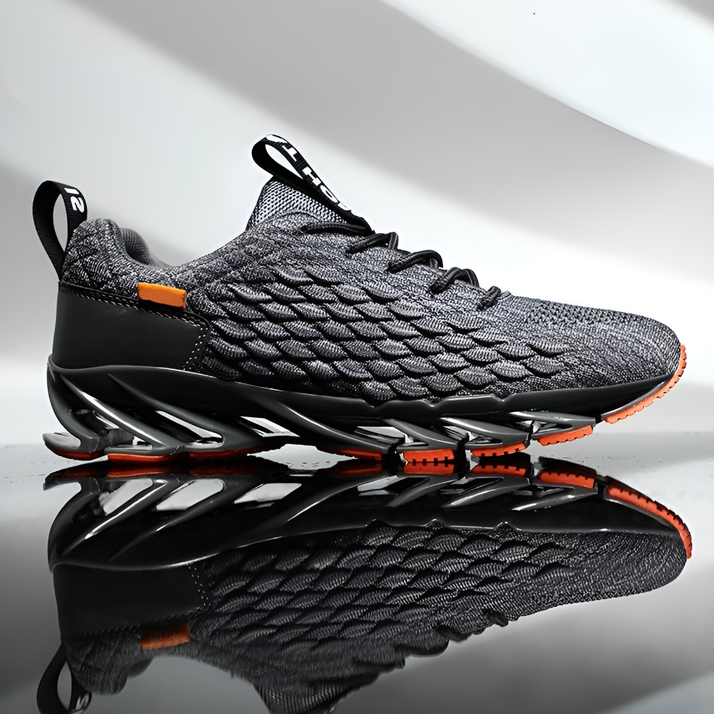 Men's Running Sneakers with Lace-Up Closure