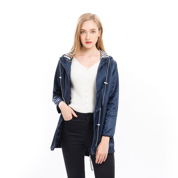 Fleur | Women's Hooded Jacket with Drawstring
