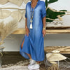 Ilse™ - Summer V-Neck Half Denim Dress
