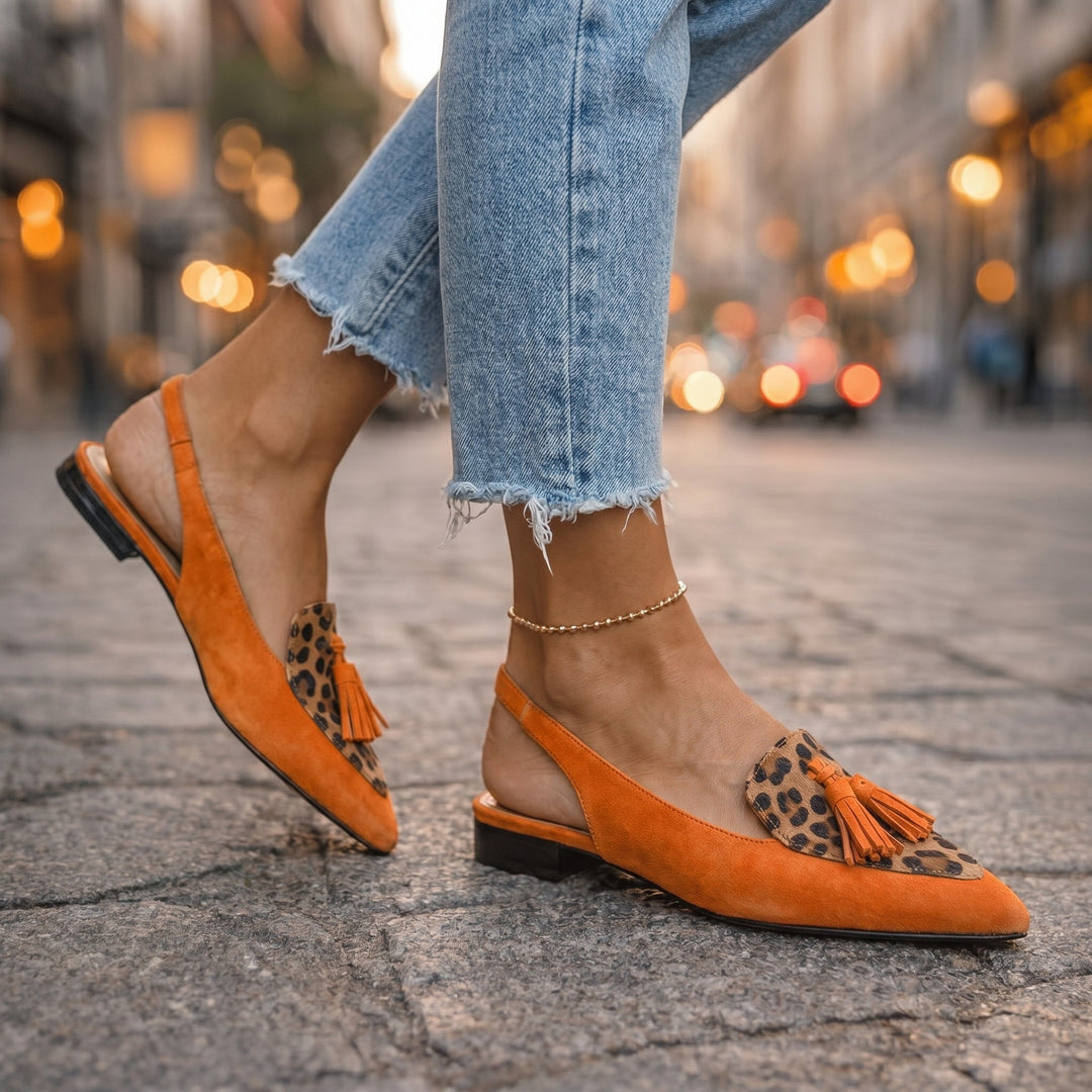 Tassel Accented Strappy Lorena Sandals