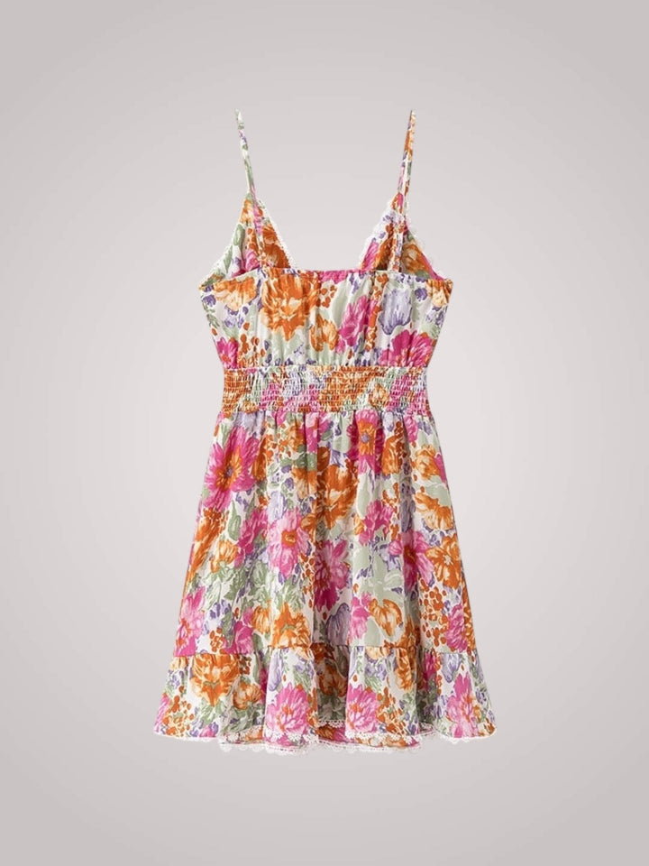 Rosie | Women's Mini Floral Dress with Ruffle Hem