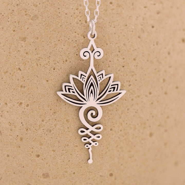Posira™ Unalome Lotus Pendulum Pendant