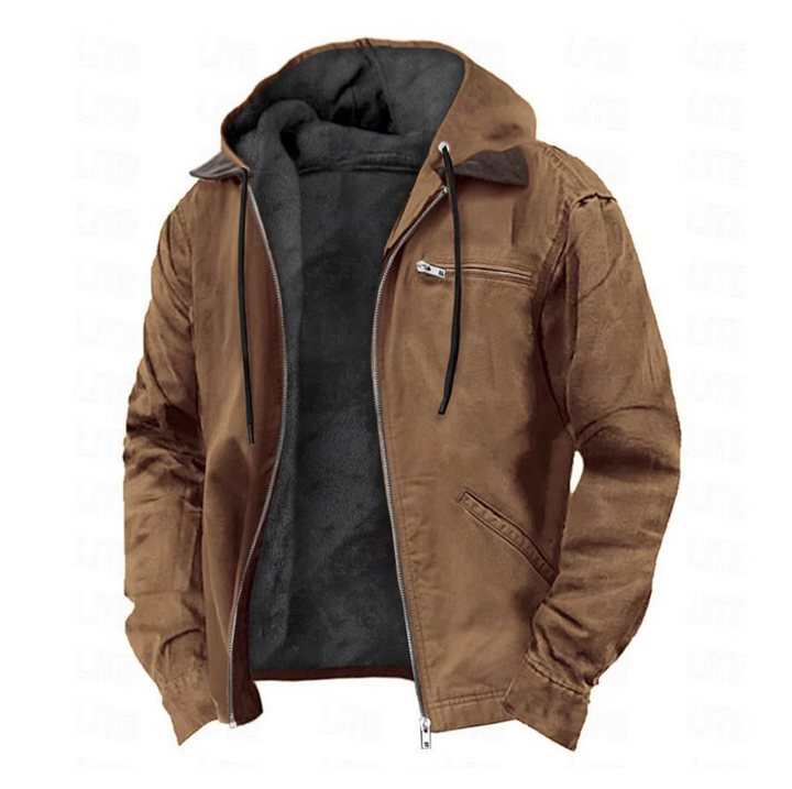 Nikolai | Men's Checked Classic Vintage Jacket with Zipper