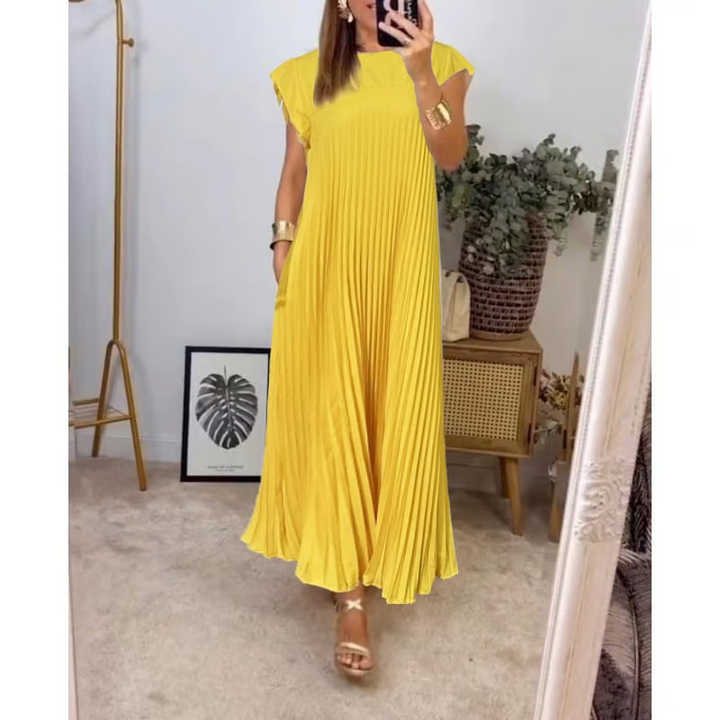 Jolijn | Women's Sleeveless Round Neck and Comfortable Dress with Pockets