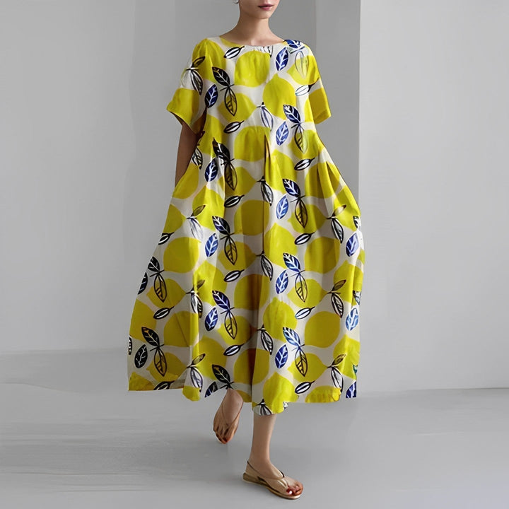 Daisy | Women's Floral Retro Big Swing Loose Maxi Dress