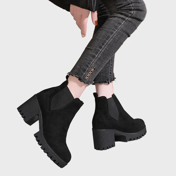 Marley | Women's Block Heel Short Boots