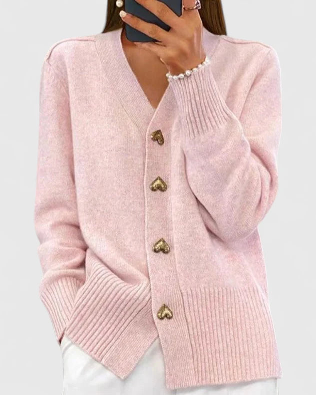 Isabella | Women's Elegant Autumn Cardigan with Buttons