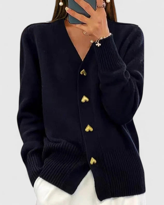 Isabella | Women's Elegant Autumn Cardigan with Buttons