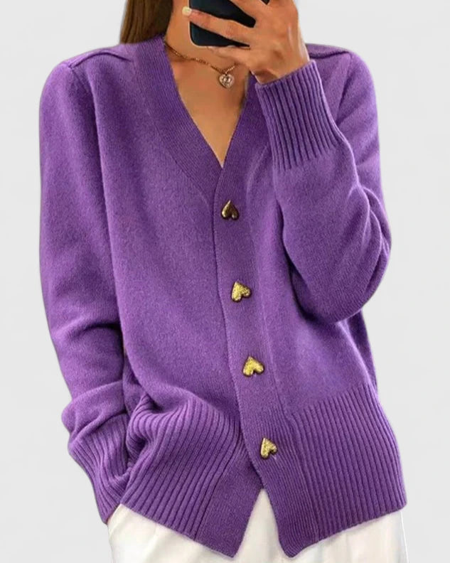 Isabella | Women's Elegant Autumn Cardigan with Buttons
