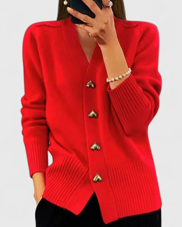 Isabella | Women's Elegant Autumn Cardigan with Buttons