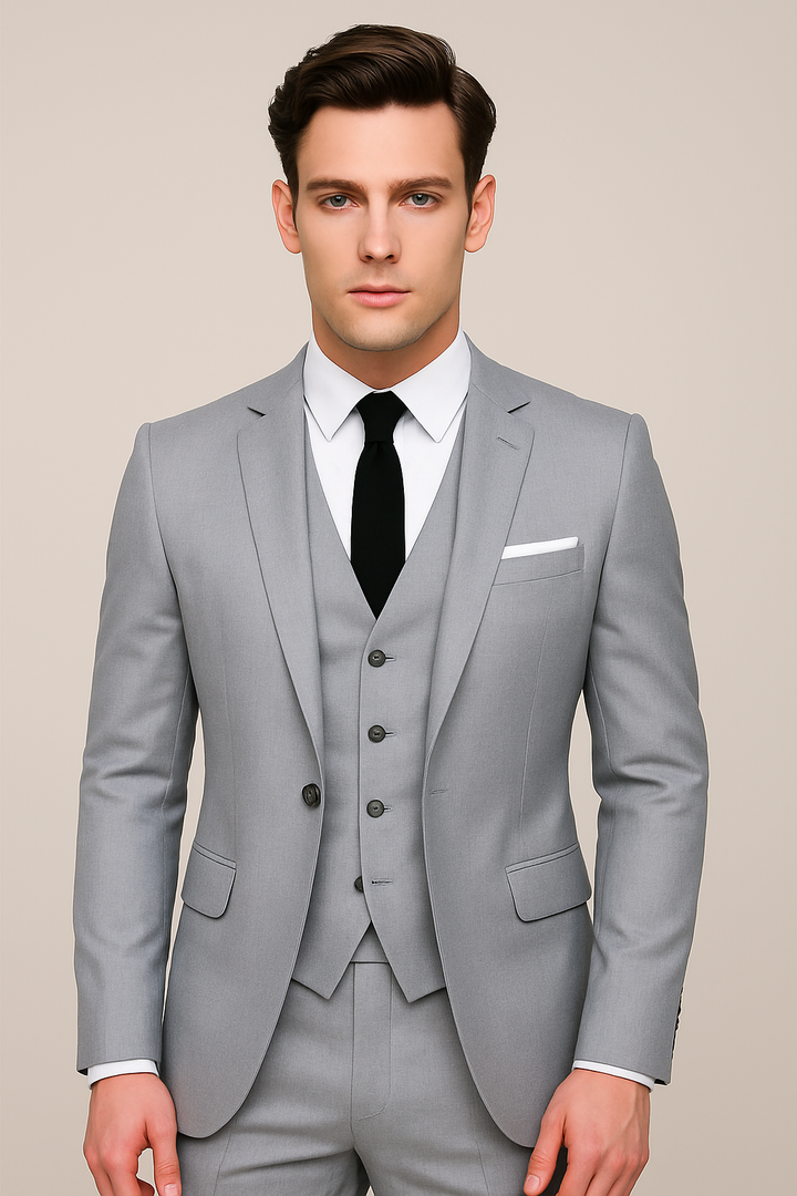 Sebastian | Men's Three-Piece Suit with Buttons