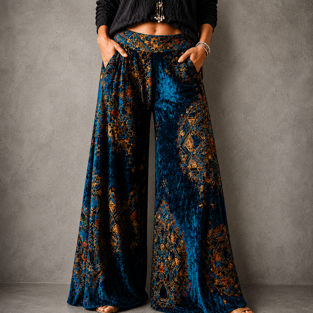 Maude - Coastal Boho™ Relaxed Wide-Leg Pants
