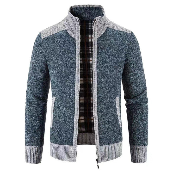 Men's Long Sleeve Zip-Up Jacket with Pockets