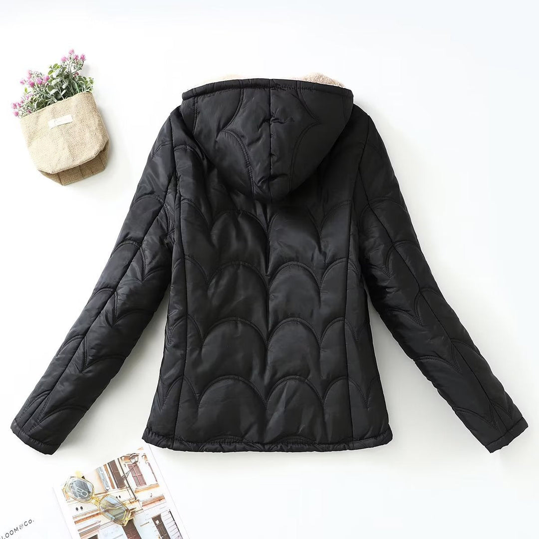 Women's Long Sleeve Jacket with Hood and Pockets