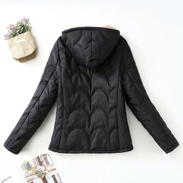 Women's Long Sleeve Jacket with Hood and Pockets