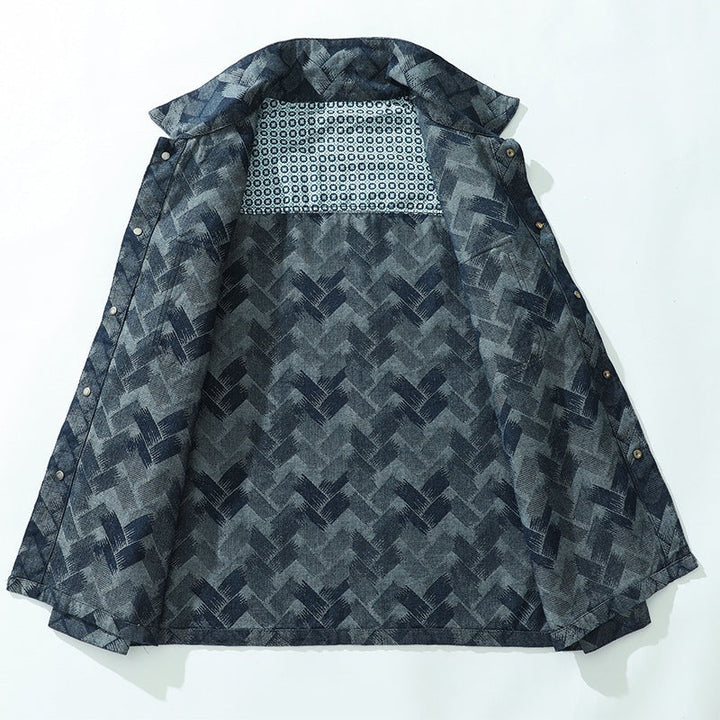 Men's Long Sleeve Jacket with Pockets