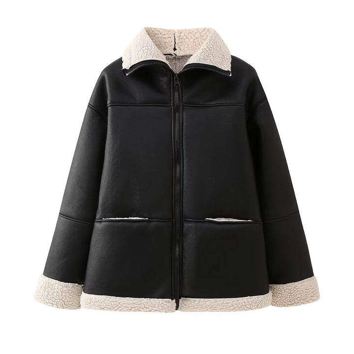 Women's Oversized Aviator Blouson with Pockets