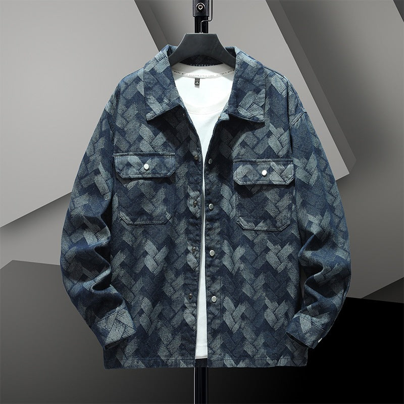 Men's Long Sleeve Jacket with Pockets