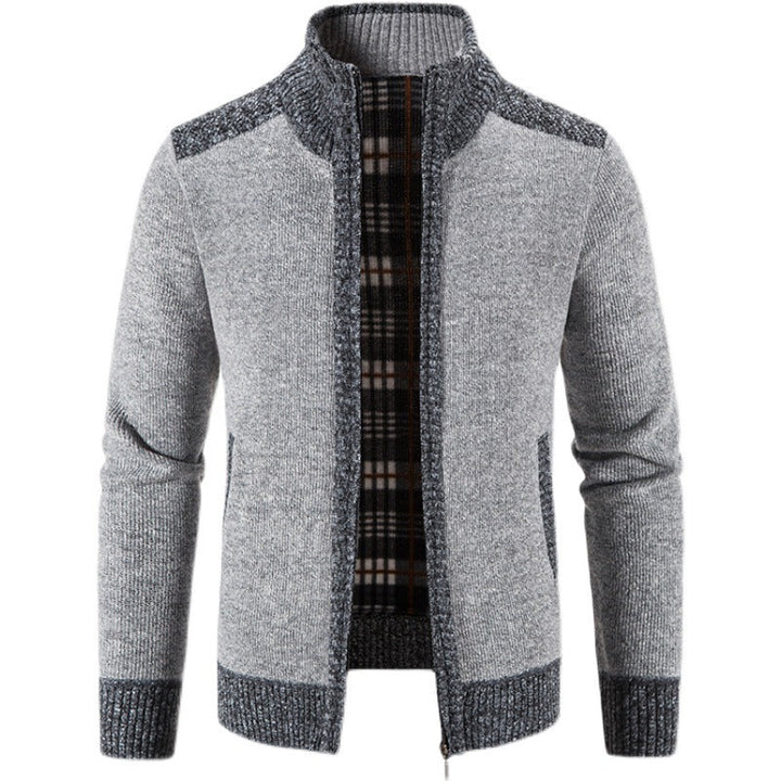 Men's Long Sleeve Zip-Up Jacket with Pockets