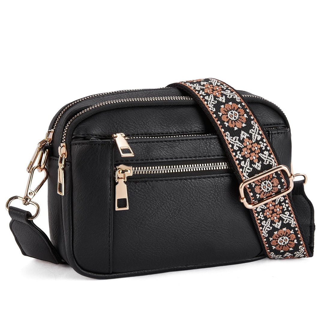 Erikka | Floral Elegant crossbody bag with patterned adjustable strap and Pockets
