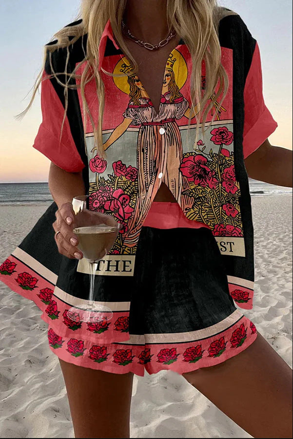 Yseline™ | Short Set in Virgin Pink Linen.