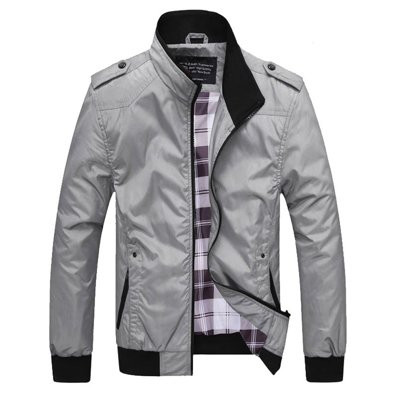Men's Long Sleeve Jacket with Pockets
