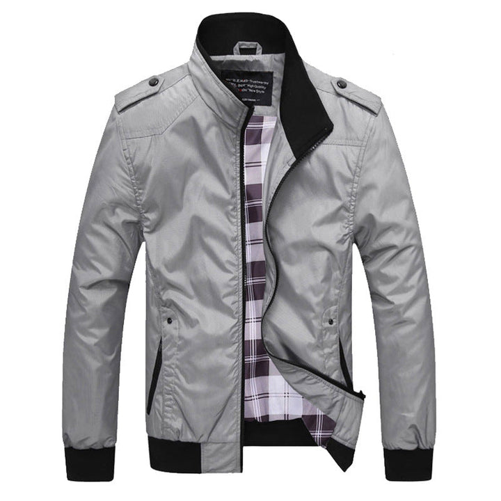 Men's Long Sleeve Jacket with Pockets