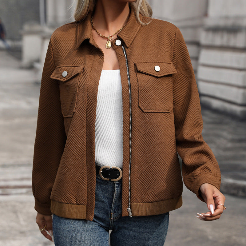Anna | Women's Long Sleeve Jacket with Chest Pockets