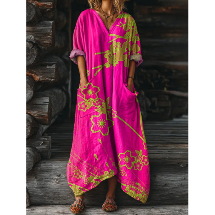 Evelyn | Retro-Style Long Sleeve Casual Dress