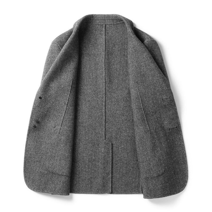 Men's Blazer with Buttons and Pockets