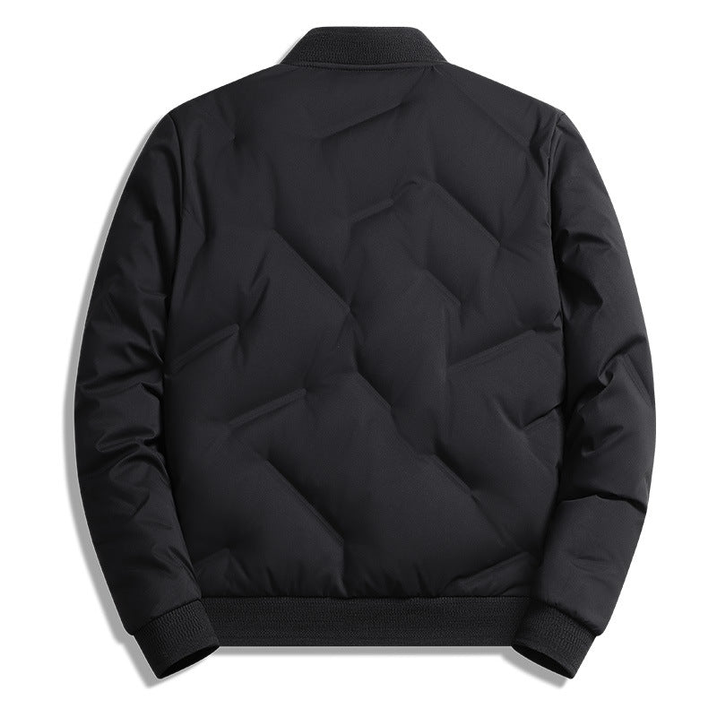 Men's Long Sleeve Puffer Jacket with Pockets