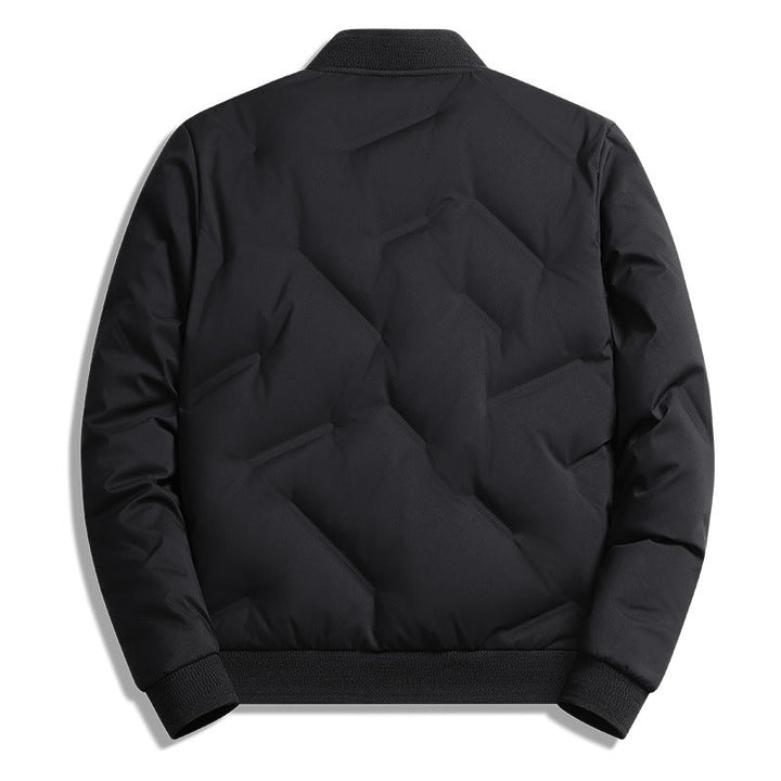 Men's Long Sleeve Puffer Jacket with Pockets