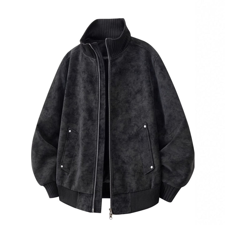 Men's Long Sleeve Bomber Jacket with Pockets